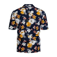 Muška modna bluza Top Tropic Style Print Hawaii Summer Košulja Muške modne trake Print Kratki rukav
