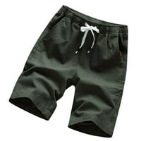 Targo kratke hlače za muške kratke hlače Elastični struk Ljetni povremeni pamučni radovi Atletski kratke