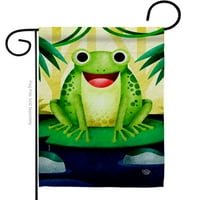 Happy Frog Garden zastava greške i žabe X18. Dvostrano dvorište baner