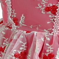 Paille Kids cvjetni print print princeze haljine Slatka rođendanska sjenila za zabavu Zip Party Ljetna