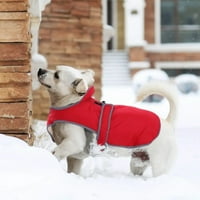 Pas zimski kaput, jakna s vjetrom za pse hladnim vremenskim psećim kaputom reverzibilni toplinski prsluk