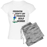 Cafepress - Prijatelji Golf Sober - Ženska svetlost pidžama