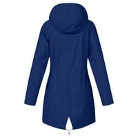 Aoochasliy zimski kaputi za žensko odobrenje plus veličine kabanice vodootporan dugi kapuljač kaput