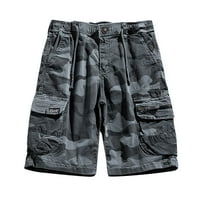 CLLIOS muški Camo Cargo kratke hlače Veliki i visoki multi džepovi kratke hlače na otvorenom kratke hlače Ljeto planinarenje Camo Cargo Hlače