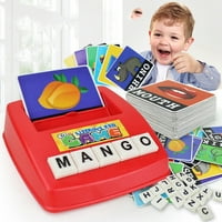 Postavite pisma abecede pismenosti zabavne igre rano djetinjstvo Edukativne igračke za učenje djece djece (crvena mašina +