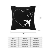 Avion Crtanje koferi jastuk za izradu srca bacaju kućice Kućni dekori Ugodni prekrivači jastuka za krevet