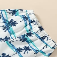 Jedan otvor mališani dječak ljetni havajska odjeća set stablo Ispis majica dugmeta kratkih rukava +