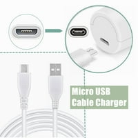 Na 3,3ft bijeli mikro USB punjenje kablskog punjača kabel za punjač za napajanje za zamjenu Siemens