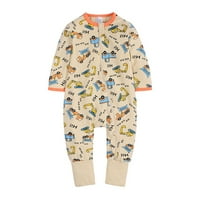 FVWitlyh mjesec Dječak dječački odjeća Zip Sleep Pamučni komadići jednodijelni pidžami ispisani bebi