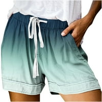 Yuwull Womens Casual Hotsa Strukne džepove Ukloni džepovi Comfy elastične ljetne kratke hlače sa džepovima