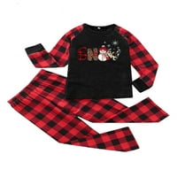 Paille Žene Djeca Elk Print Mekani podudaranje Porodica PAJAMAS Set Xmas PJS Holiday Sleep odjeća Elastični