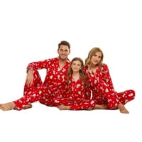 Porodična božićna pidžama, podudaranje pidžama, ružna božićna pidžama, crvena provjerena bivola pidžama,