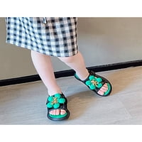 Rotosw Girl Stanovi gležnjače ljetni sandali otvoreni nožni plinovi ravne sandale casual cvjetne cipele