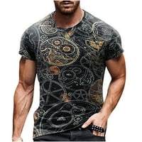 Majice za vježbanje Crne haljine za muškarce Muška unise Svakodnevna majica 3D Print Graphic Prints