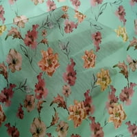 Onuone pamučne svilene akvamarinske tkanine cvijet i odlive pločasta haljina materijala materijala tkanina
