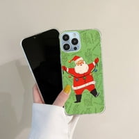Božićna slučaja Santa Claus kompatibilna s iPhone Pro max, jedinstvenom umjetničkom dizajnu TPU cover