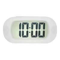 Mali digitalni budilnik, jednostavan rad, jednostavan za čitanje, uzlazno alarm, 12 24h - bijelo