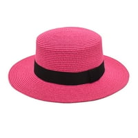 Huaai Ljetni kašici kape za žene Party Hats Ljeto Sun Beach Ribolovni kapa ružičasta