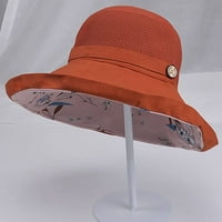 Ženske putničke šešire, ljetna mreža lagana cvjetna kanta s kamencem brade, UV zaštita širokim rukama