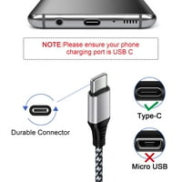 Blok za punjač, ​​Ailkin USB blok zidnog punjača s Android TIP C USB C CARING CABLES 6FT USB Zidni punjač