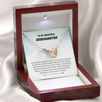 Bobica poklon od kummoter-krštenja - ogrlica za zaključavanje srca