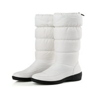 Gomelly Womens koljena Visoke čizme za snijeg povlačenje na vodootpornim zimskim čizmama neklizajuće