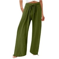 Ženske hlače plus veličine ispod $ modne ženske ležerne elastične labave hlače ravno široke pantalone