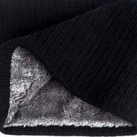 Vrat topli zimski šal s dvostrukim slojem debeli runo Vjetrootporni šalovi pokloni za žene Menblack