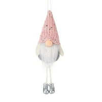Shulemin božićni ukrasi Xmas Gnome uzorak tkanina Fluffy lutka viseći ukras na bašti ukras