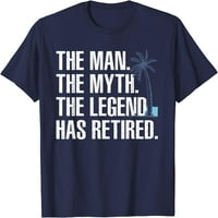 Cool penzionisanje za muškarce djed tata penzionirano majica MAN mita legende