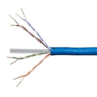 Mono Cat6a Ethernet sakupljački kabel - stopala - plava