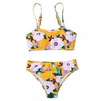 Djevojčice kupaćim kostim špageta remen Bikini set Djevojke kupaći kostim plaža kupaći kupalište za