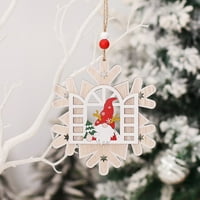 Hitech Božićni privjesak Predivan viseći rupe scena drveni rustikalni ukrasi za rustikalne stable za