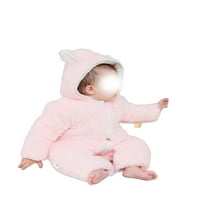 Obična beba s kapuljačom s dugim rukavima za spavanje za bebe