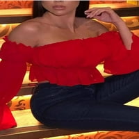 Hirigin Fashion Women Ležerne prilike za useljenje prsluk prsluk bluza dugih rukava majica
