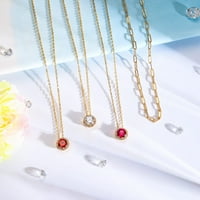 Rođendanski pokloni za žene klasične okrugle privjeske ogrlicu za žene tinejdžerke matične ogrlice