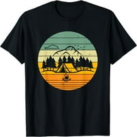 Lover na otvorenom avantura Camping Vintage Retro Sunset majica