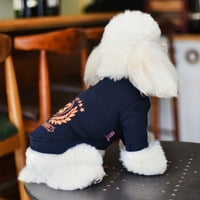 Džemper za kućne ljubimce DIZAJN Držite toplu pamučnu plišanu oblogu modni broj uzorak za pse odjeću