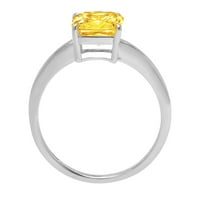 2. CT briljantan aspekser Clear Simulirani dijamant 18k bijeli zlatni pasijans prsten sz 3.5