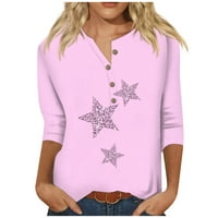 Košulje za žene za žene Slatko cvijeće Ispiši grafički tees bluze casual plus veličina osnovnih vrhova pulover ženske vrhove