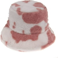 Cocopeuzunts kravlje kašike šešir žene jesen zima mekani lepršavi zimski toplije plišano ribar šešir