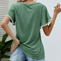 Ženske grafičke majice Print okrugli vrat Ljetni modni labavi bluzu