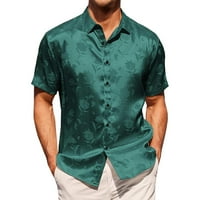 Muška majica Muška pamučna dugmeta Ljetna plaža Ležerne prilike Havajska košulja za muškarce Casure