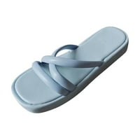 AMLBB platforme sandale za žene koso na petu papuče debele potplatne linije cipele koso pete sandale