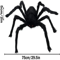 Gargantuan Arachnids Halloween Spider ukrasi, vileski dlakavi pauci, zastrašujuća divovska paukova imitacija