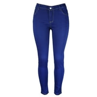 Casual Hlače Prodaja Ženska mršava Jeans Plus size modne casual olovke hlače plavo