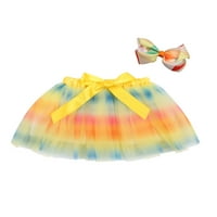 Gureui Toddler novorođenčad djevojčice ljetna suknja, dječji zvjezdica uzorak elastična velika struka