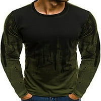 GRIANOOK MAN T MAN THIRTS CREW CACT majica Camuflage Print Tops muške osnovne bluze casual dugih rukava