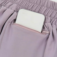 Yubatuo kratke hlače za žene atletska vježba kratke hlače elastični pojačani džepovi kratke hlače