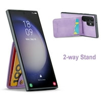 Dteck Samsung Galaxy A novčanik za žene i muškarce, PU kožni flip folio telefon poklopac sa držačem
